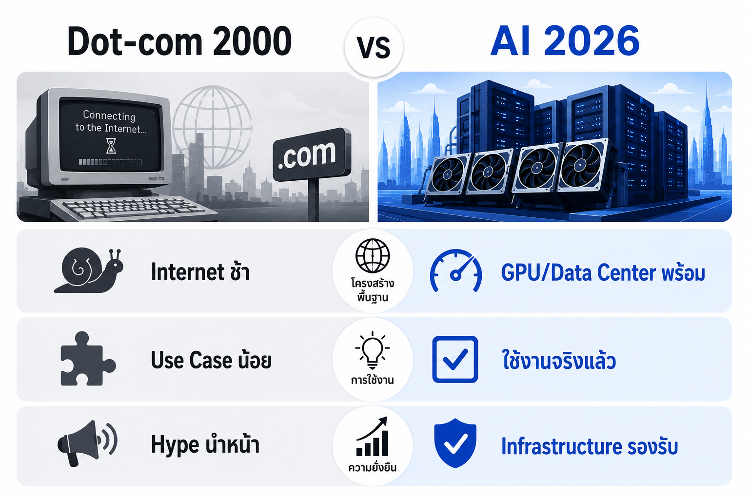AI vs Dot-com Bubble — Key Similarities and Differences