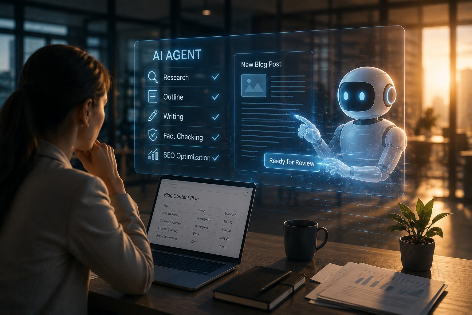 AI Agents taking on Workflow responsibility — humans review and decide