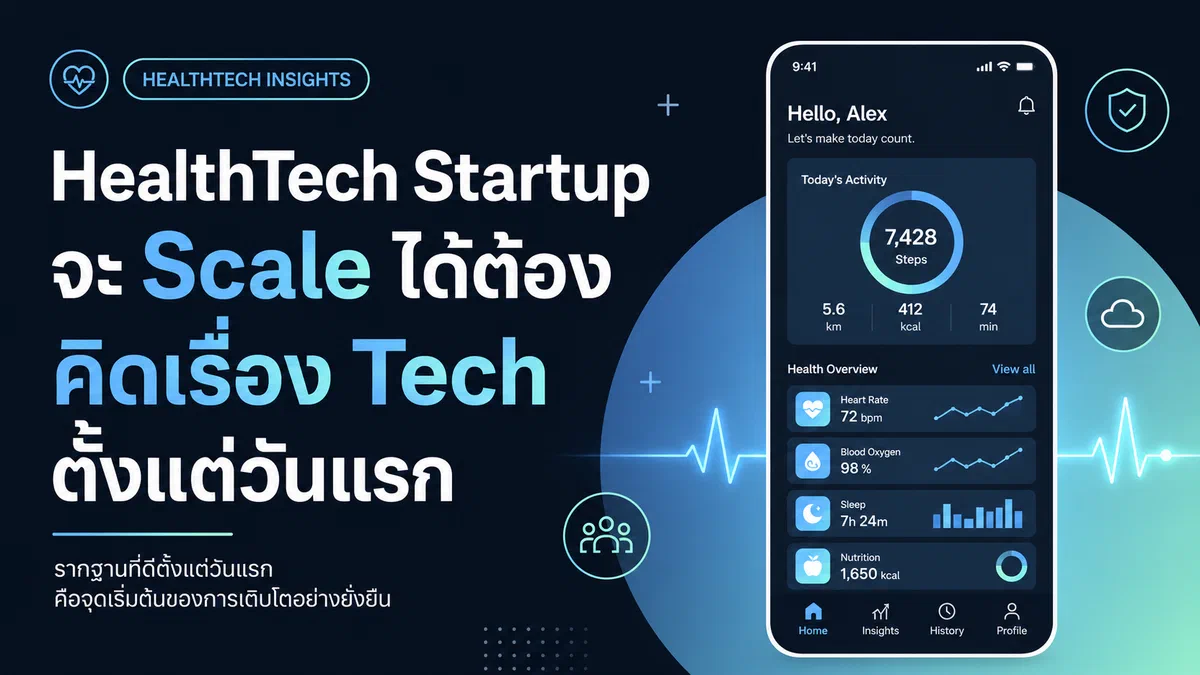 HealthTech Startups That Scale Think About Tech From Day One