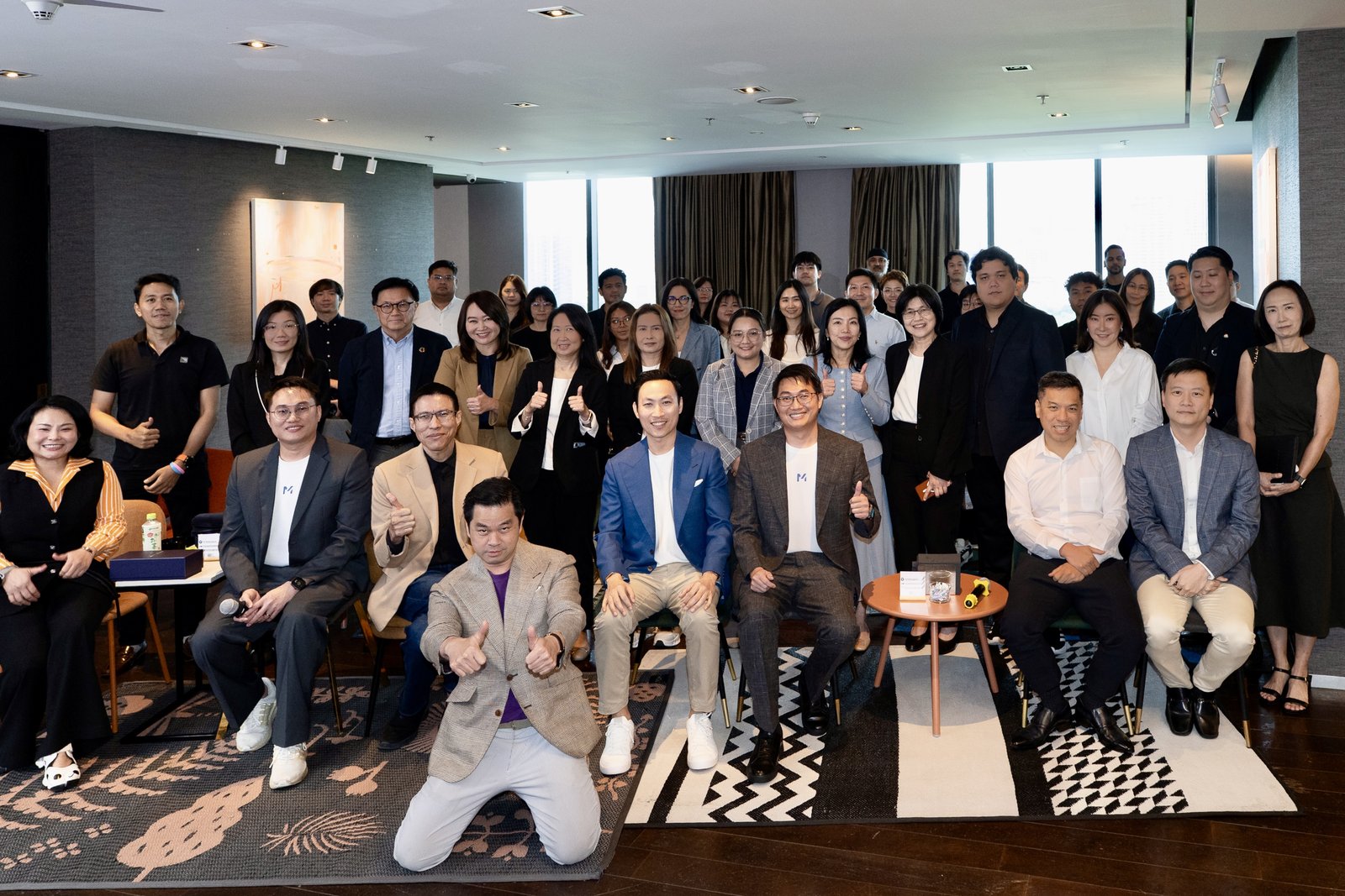 Attendees of The Human Element in an AI-Driven World gathered for a group photo